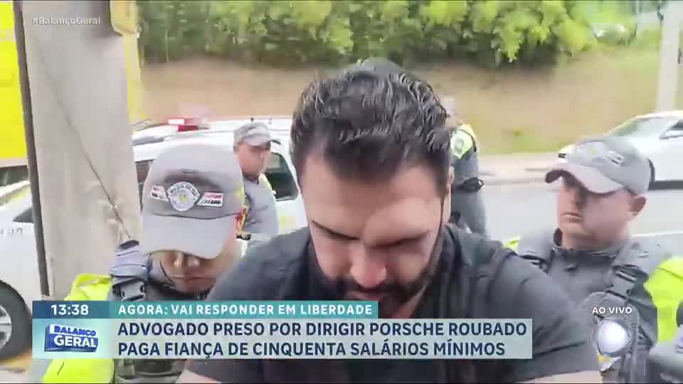 Advogado preso em carro de luxo roubado vai pagar fiança de 50 salários mínimos