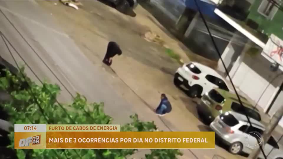 DF registra mais de três ocorrências de furto de cabos de energia por dia em 2025