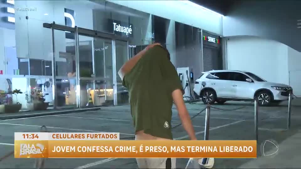 Jovem confessa furto de celulares, é detido e acaba liberado em SP