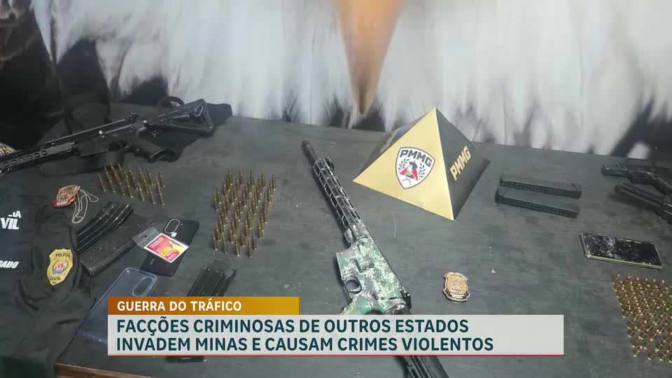 Facções criminosas de outros estados invadem Minas e causam crimes violentos