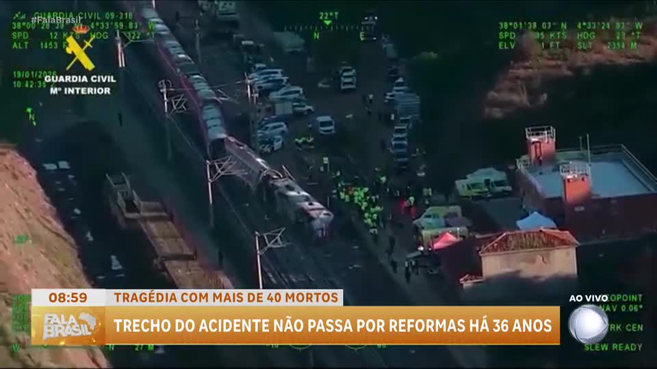 Acidente de trem na Espanha: investigação revela que trecho não recebia manutenção desde 1989 