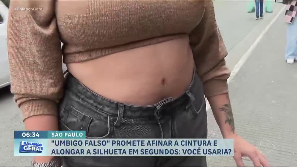 Adesivo de umbigo falso promete afinar cintura sem esforço