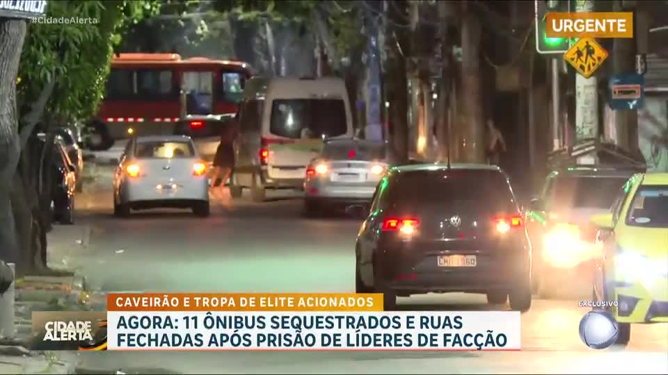 Flagrante: criminosos sequestram ônibus e assustam moradores no Rio de Janeiro
