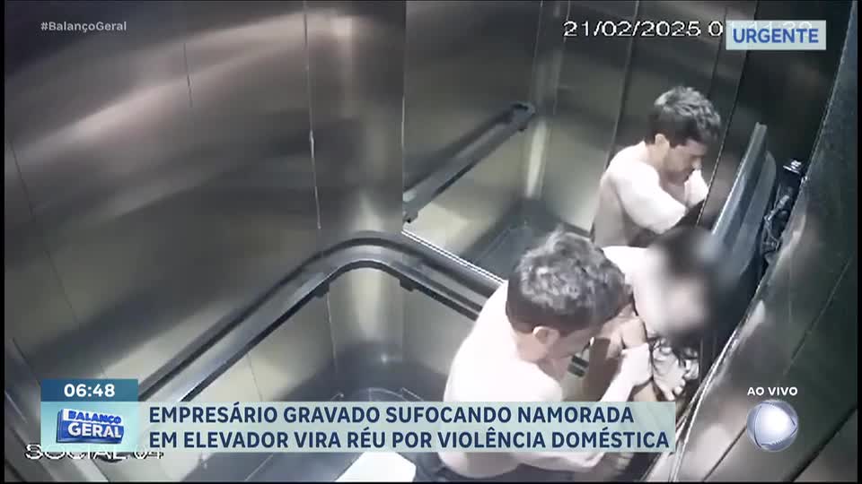 Empresário vira réu por sufocar namorada em elevador