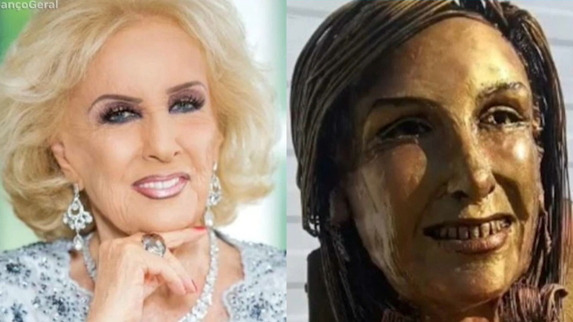 Apresentadora rejeita estátua feita em sua homenagem