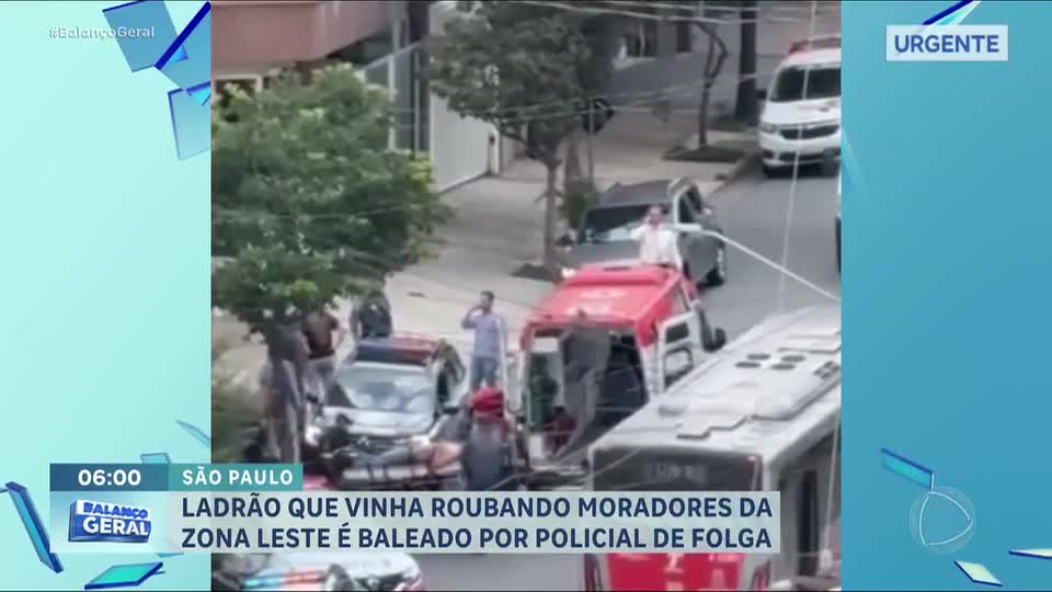 Ladrão que vinha assaltando moradores do Tatuapé é baleado por policial de folga em São Paulo