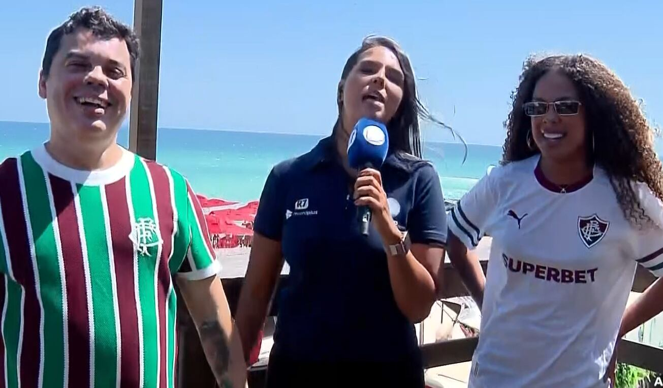 Cantora Marvvila e influenciador Gugu arriscam palpite para o placar do jogo Fluminense x Grêmio