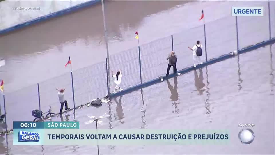 Temporal volta a causar destruição e prejuízos em São Paulo