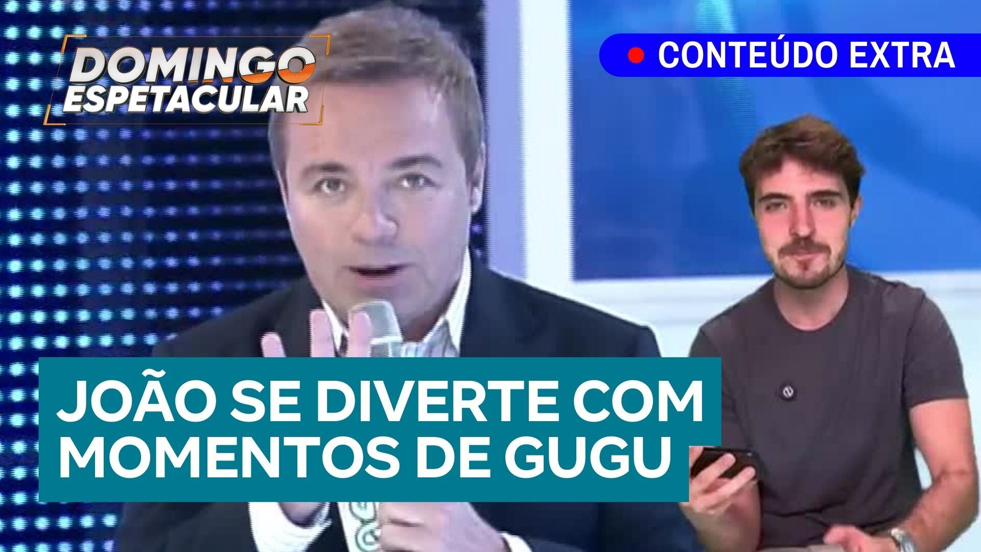 João Liberato reage a momentos engraçados e desconcertantes do pai, Gugu