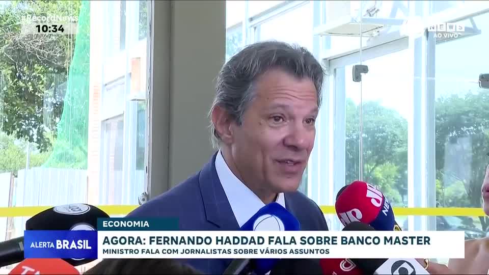 Fernando Haddad fala sobre Banco Master