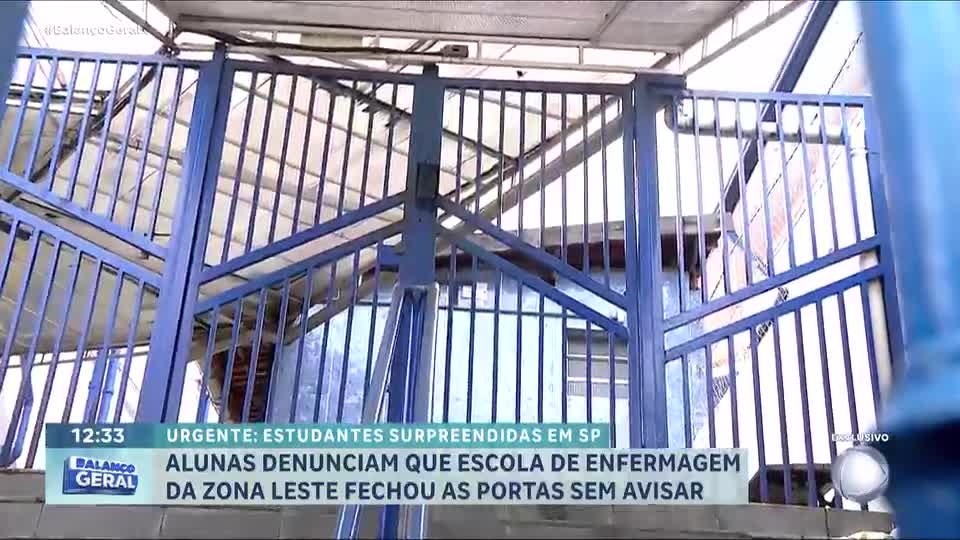 Alunas denunciam que escola de enfermagem da zona leste de SP fechou as portas sem avisar