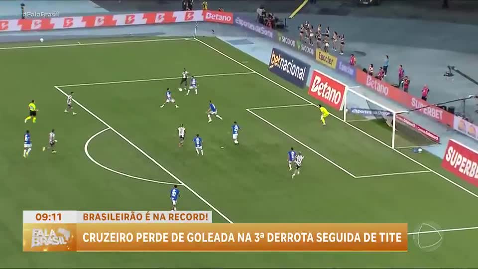 Fala Esporte: Botafogo goleia Cruzeiro de Tite e lidera o Brasileirão