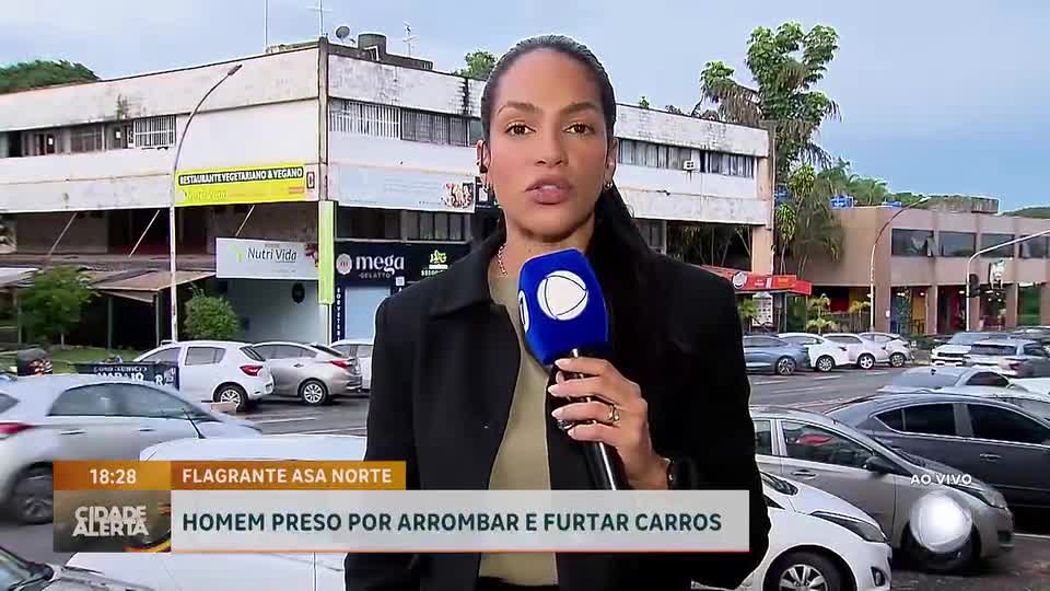 Reforço policial resulta em prisão por furto de veículos na Asa Norte (DF)