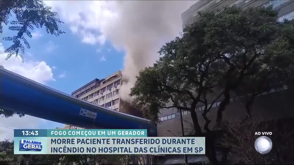 Morre paciente transferido durante incêndio no Instituto do Câncer, em São Paulo