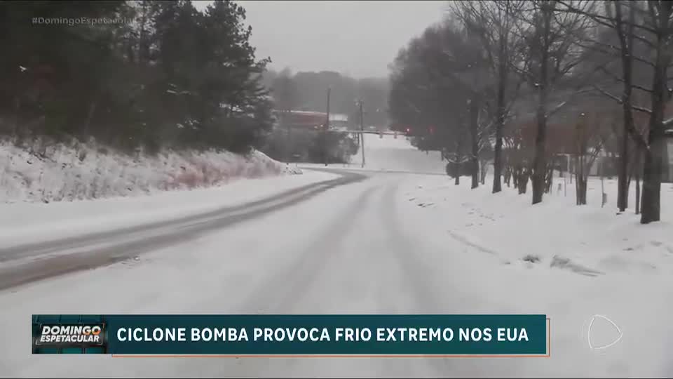 ‘Ciclone-bomba’ agrava onda de frio extremo nos Estados Unidos