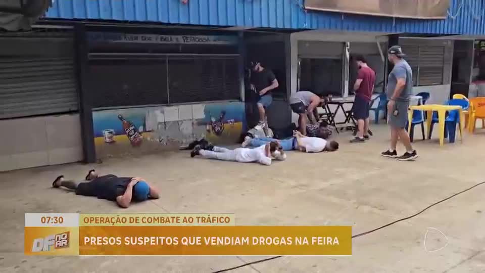 Polícia realiza operação em feira permanente do P Norte, em Ceilândia (DF), contra tráfico de drogas