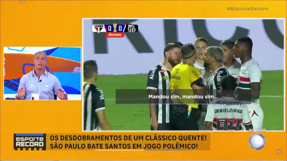 Árbitro de São Paulo x Santos xingou jogadores? Entenda polêmica do fim de semana