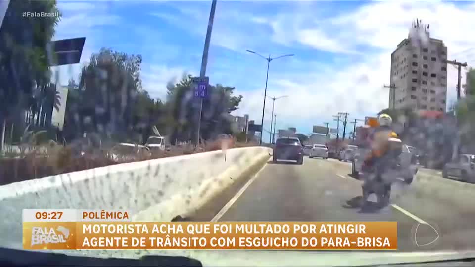 Motorista acredita ter sido multado por molhar agente de trânsito com esguicho do carro em SP