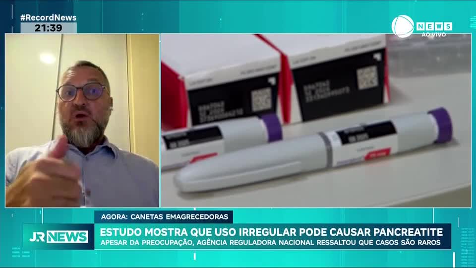 Estudo mostra que uso irregular de canetas emagrecedoras pode causar pancreatite