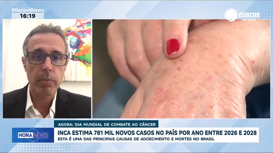 Inca estima 781 mil novos casos no país por ano entre 2026 e 2028