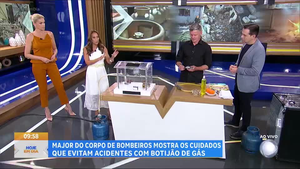 Major do Corpo de Bombeiros mostra os cuidados que evitam acidentes com botijão de gás