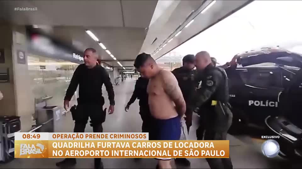 Quadrilha rouba carros de locadora no Aeroporto de Guarulhos