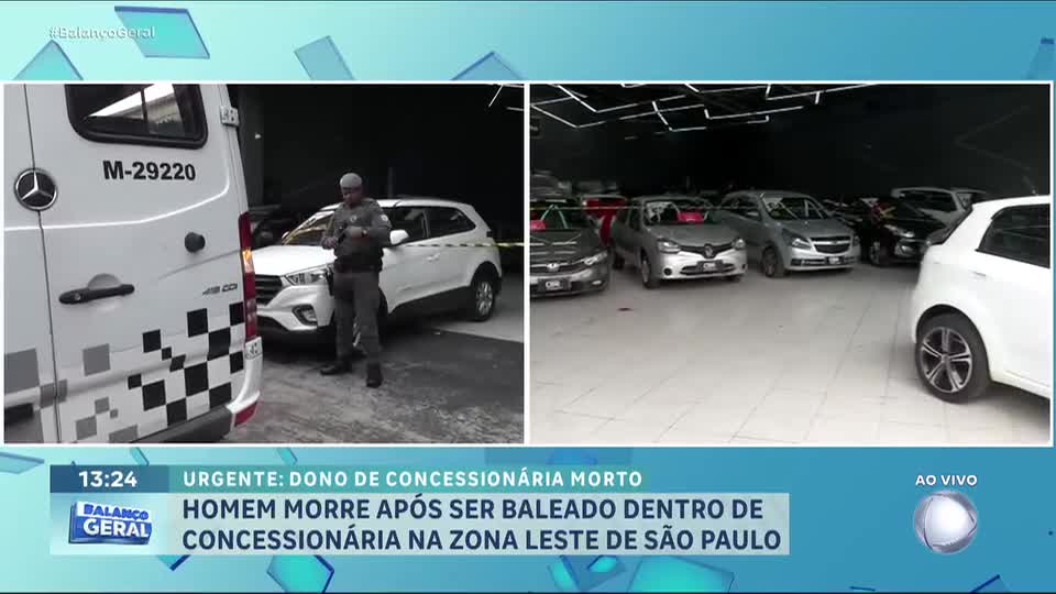 Homem é morto a tiros em concessionária na zona leste de SP
