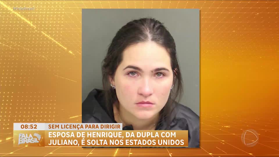 Mulher de Henrique, da dupla com Juliano, é liberada nos EUA