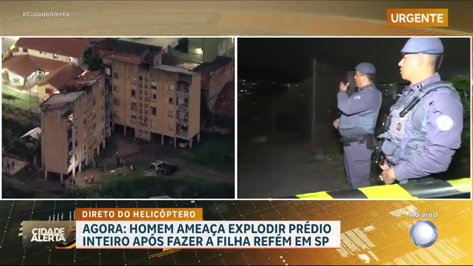 Pai liberta a filha e continua ameaçando explodir prédio na Brasilândia, em SP