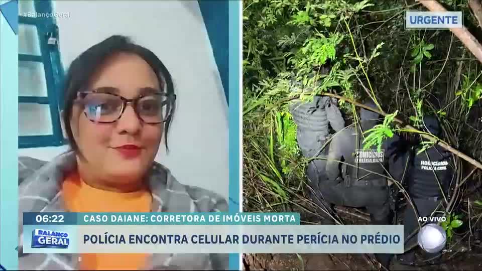 Caso Daiane: Polícia encontra celular de corretora morta na rede de esgoto de prédio