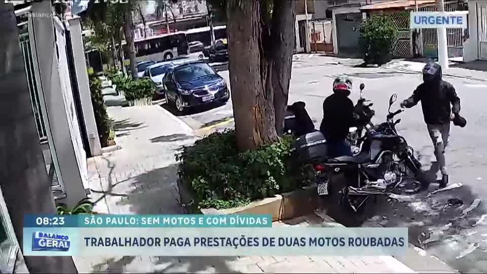 Cuidador de idosos ainda paga prestações de duas motos que foram roubadas em São Paulo