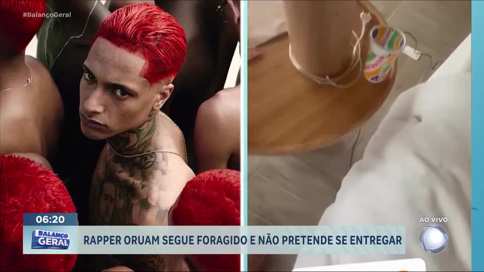 Rapper Oruam continua foragido e diz que não vai se entregar após descumprir medidas cautelares