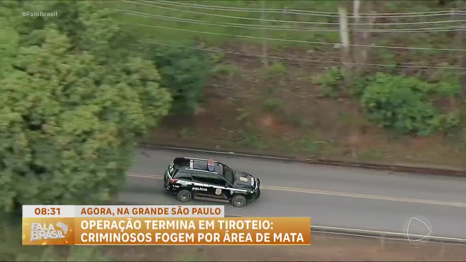 Operação acaba em tiroteio e perseguição em Cotia, na Grande SP