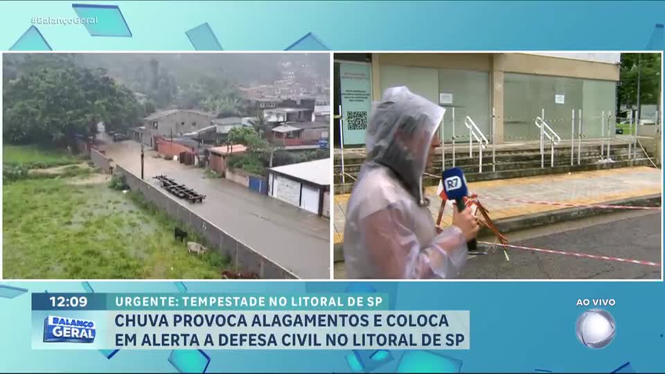 Defesa Civil emite alerta máximo para chuvas em Guarujá (SP) e outras regiões da Baixada Santista