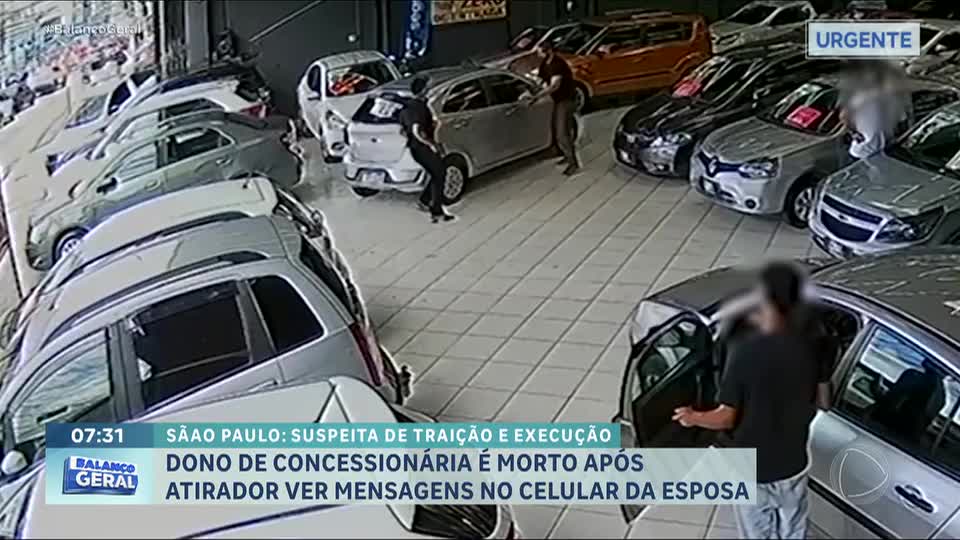Dono de concessionária é morto em SP após atirador desconfiar de mensagens no celular da esposa