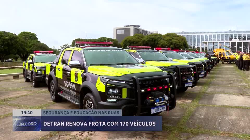 Detran do DF recebe nova frota de veículos para fiscalização