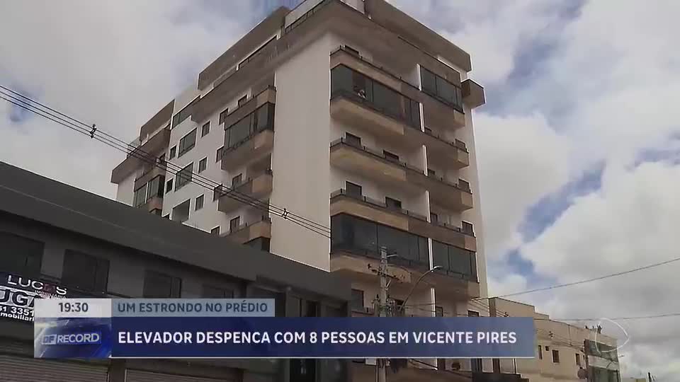 Elevador despenca em prédio residencial em Vicente Pires (DF) com oito pessoas