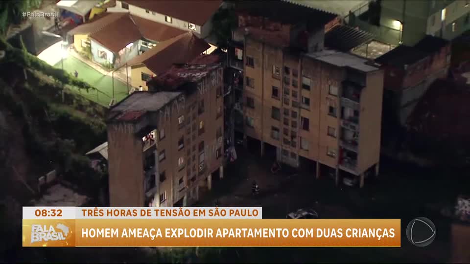 Homem ameaça explodir apartamento com crianças