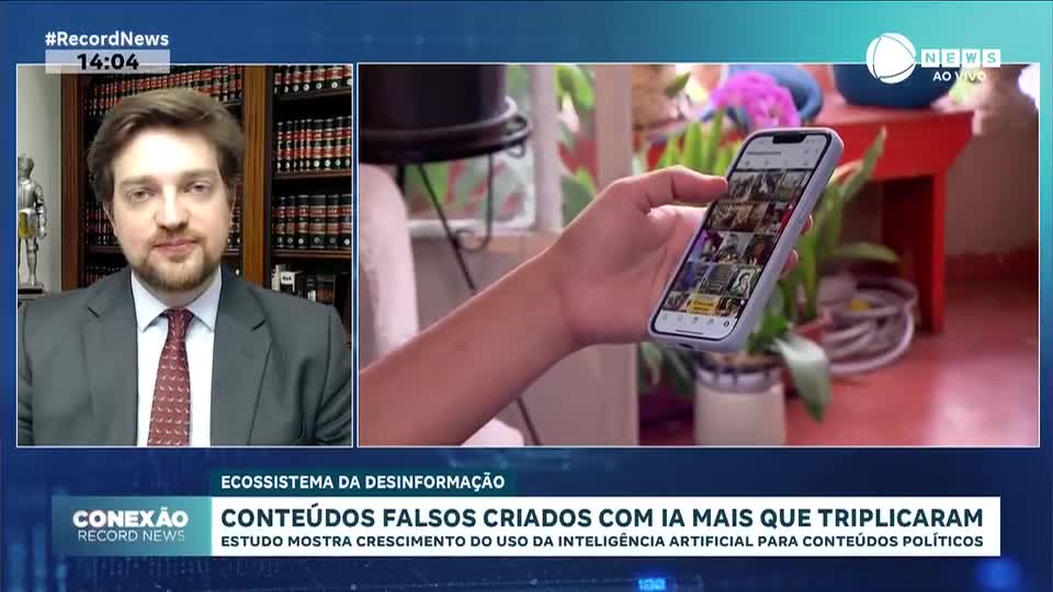 Conteúdos falsos criados com IA mais que triplicaram entre 2024 e 2025