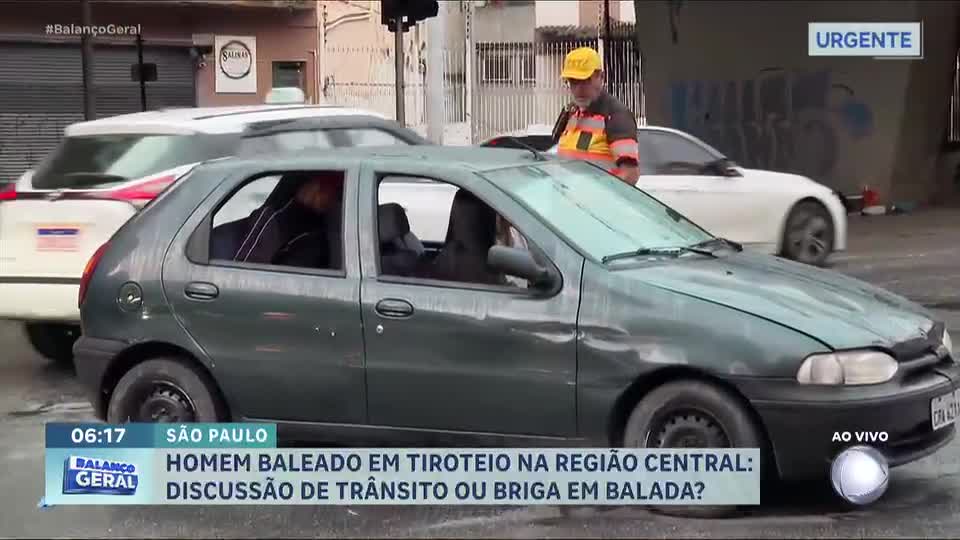 Homem é baleado em tiroteio na região central de São Paulo