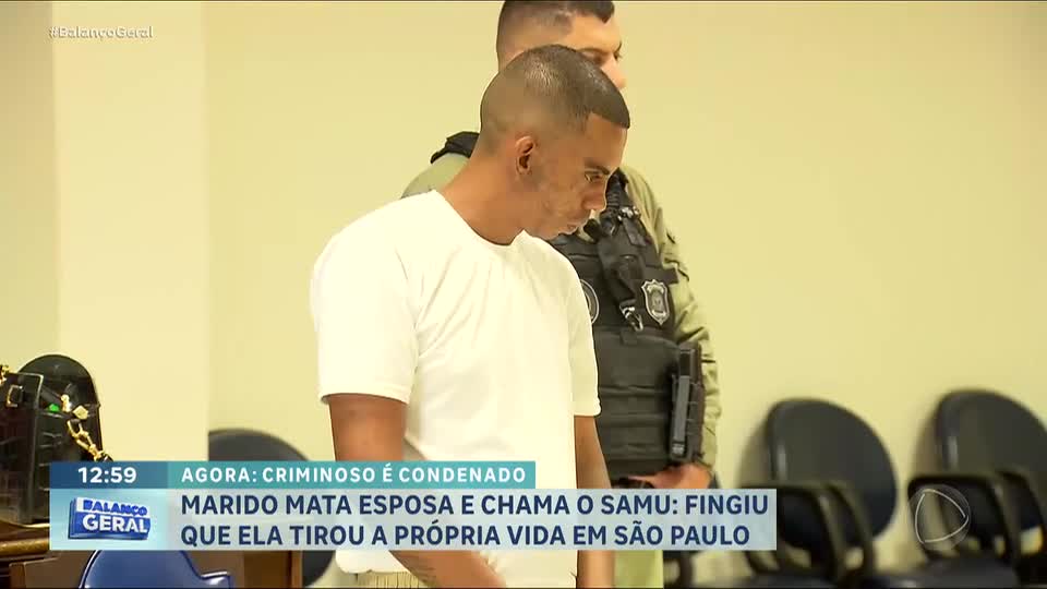 Balanço Pede Basta: Homem é condenado por feminicídio após simular suicídio da companheira