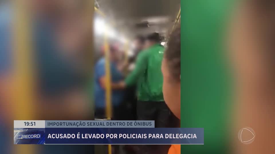 Homem é acusado de importunação sexual e detido em ônibus no DF