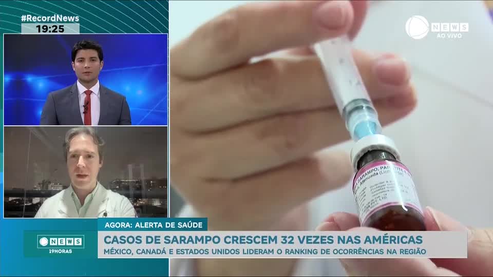 Casos de sarampo crescem 32 vezes nas Américas