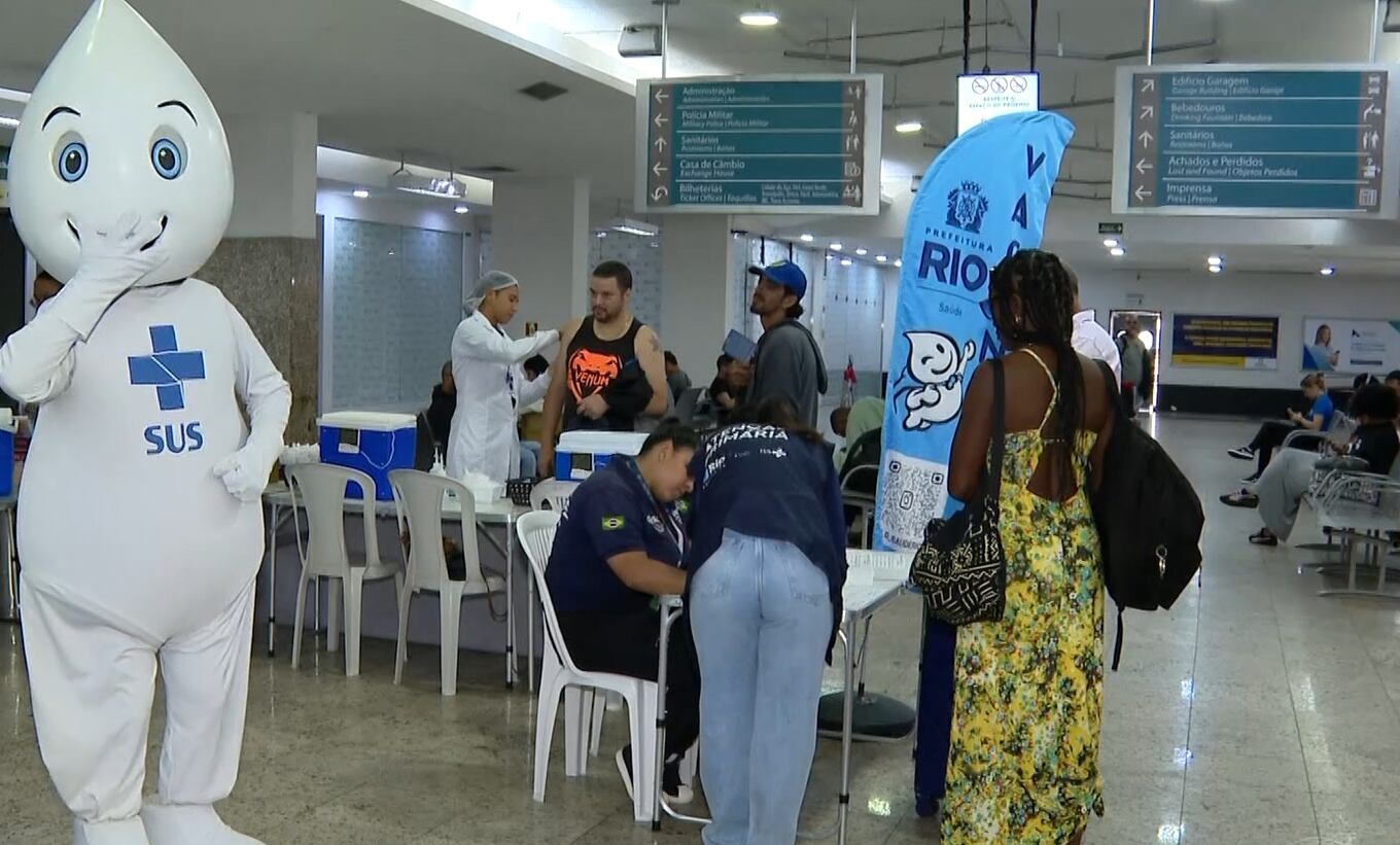 Ponto de vacinação vai atender viajantes na rodoviária do Rio no período do Carnaval