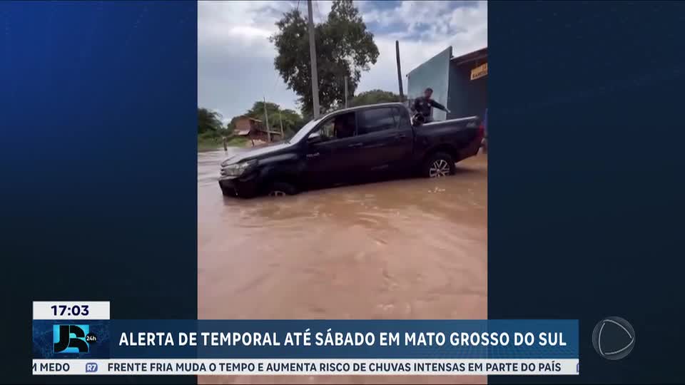 Cidades ficam em alerta para fortes chuvas em Mato Grosso do Sul