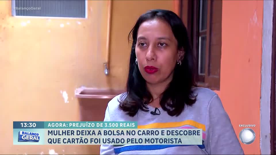 Mulher esquece bolsa em carro de aplicativo e descobre que cartão foi usado por motorista