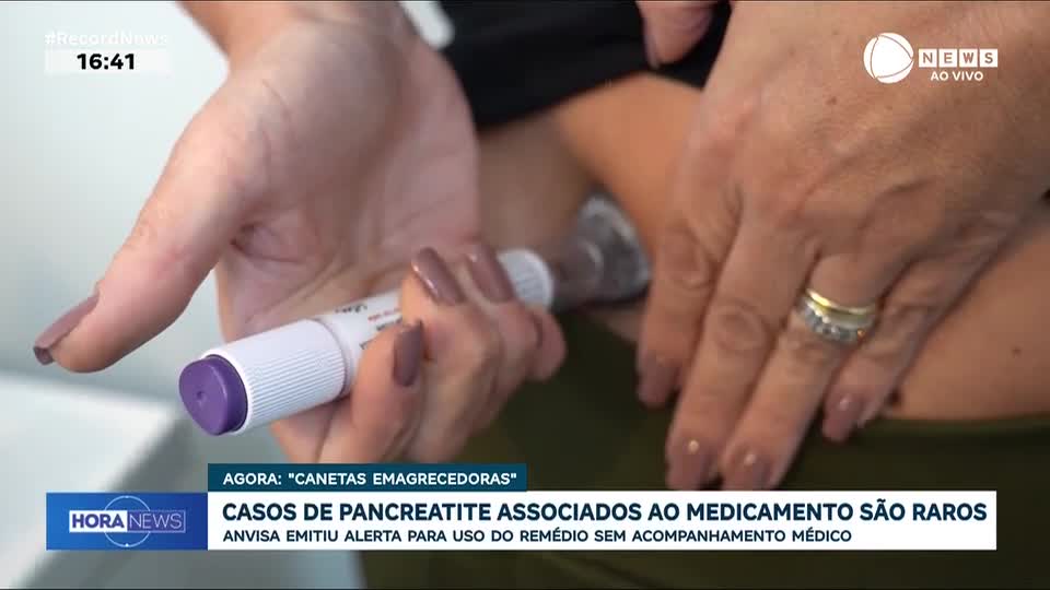 Casos de pancreatite associados a canetas emagrecedoras são raros