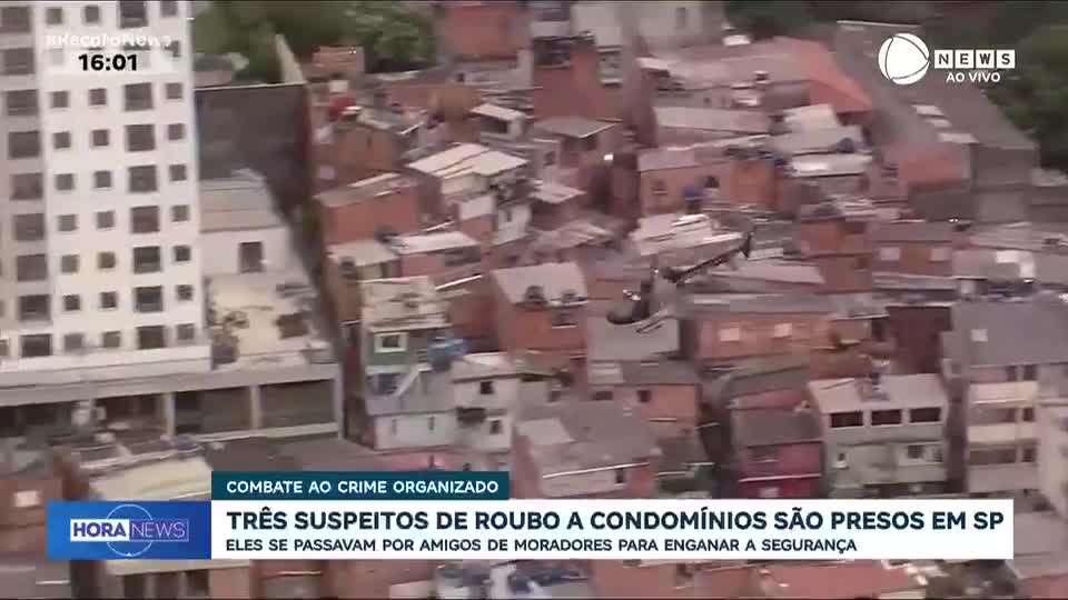 Três suspeitos de roubo a condomínios são presos em SP