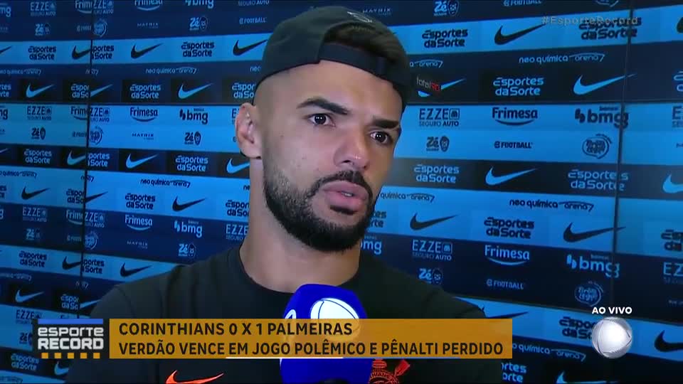 Raniele analisa derrota do Corinthians em jogo contra o Palmeiras: 'Futebol não premia quem é justo'