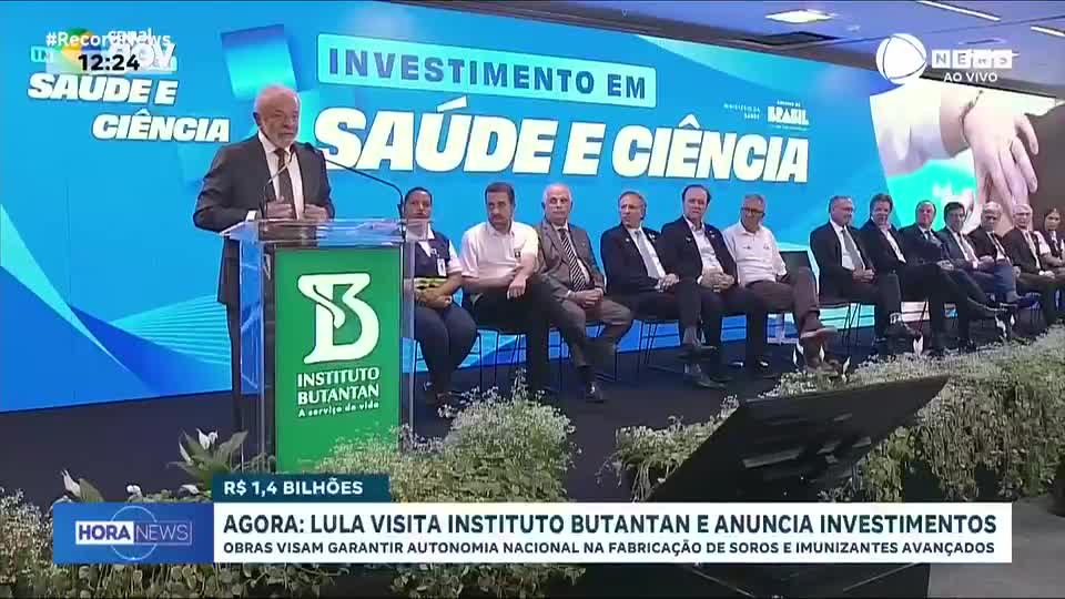 Lula visita Instituto Butantan e anuncia investimentos